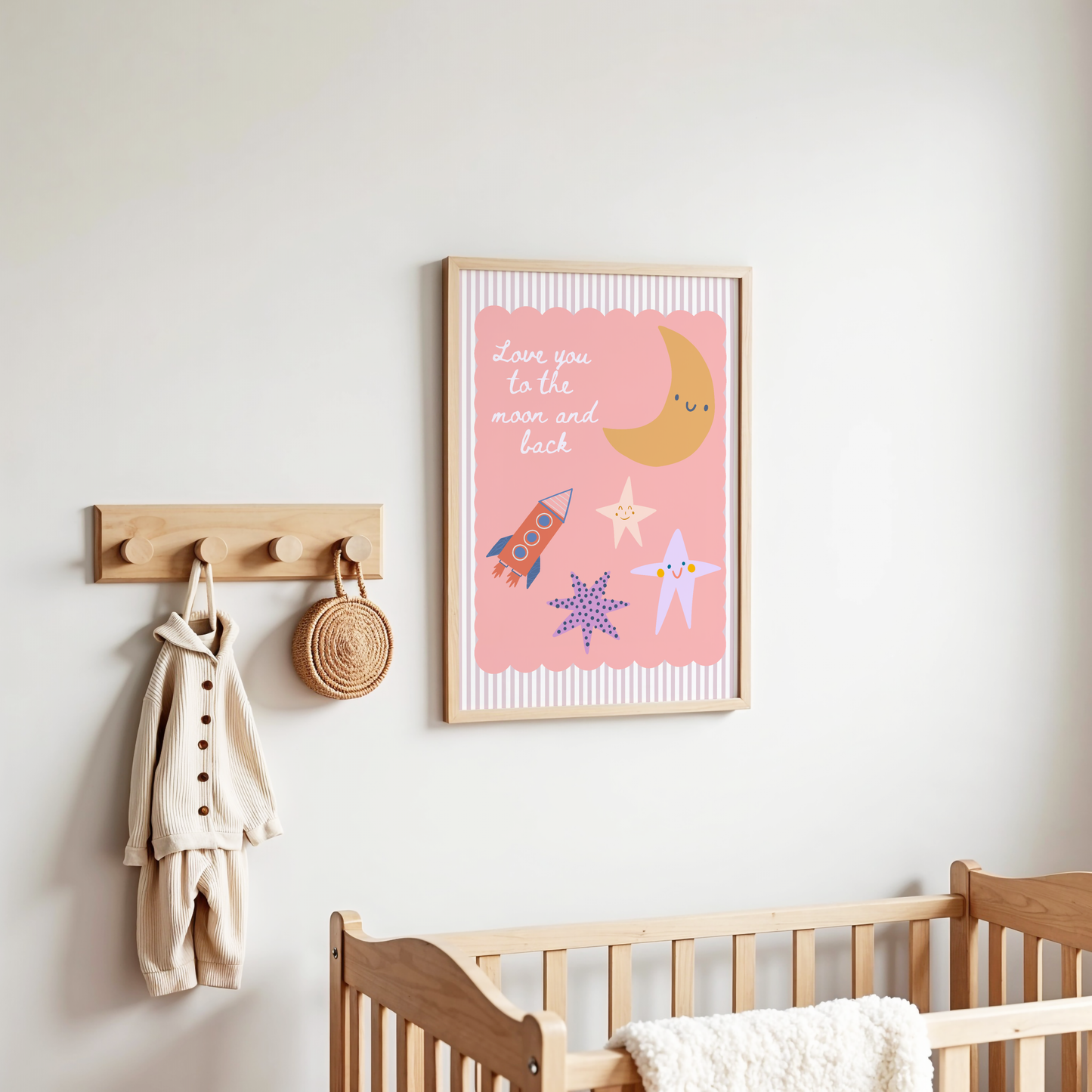 Love You To The Moon and Back Poster Print