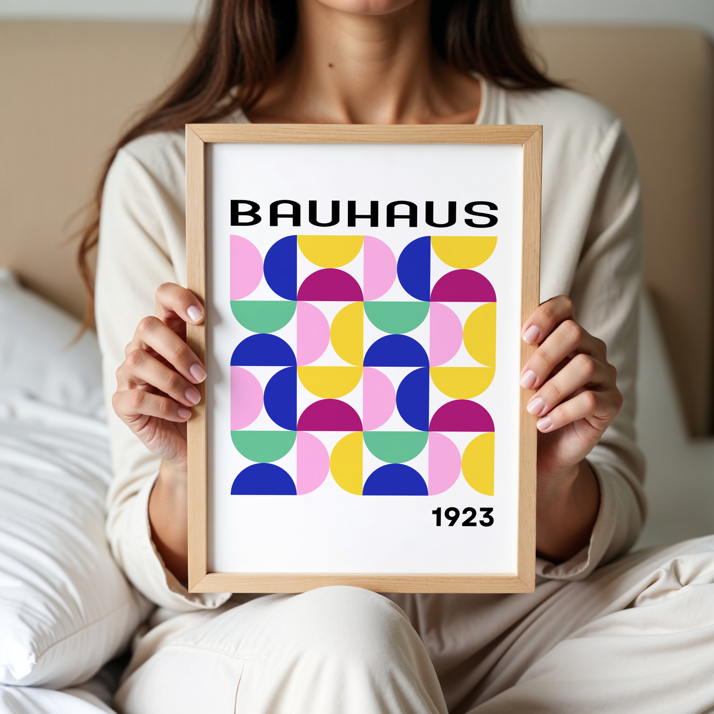 Bauhaus Semi Circle Poster Print