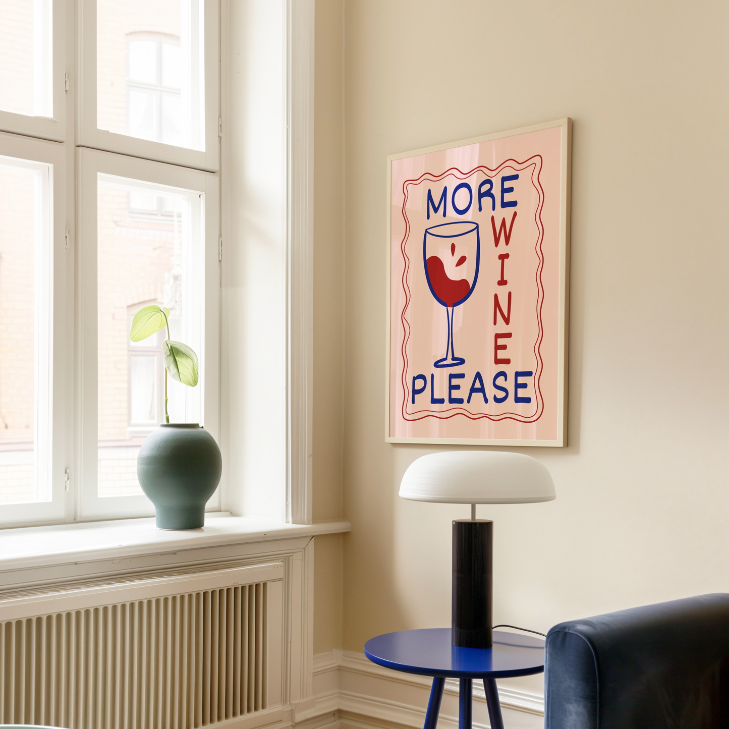 More Wine Please Poster Print