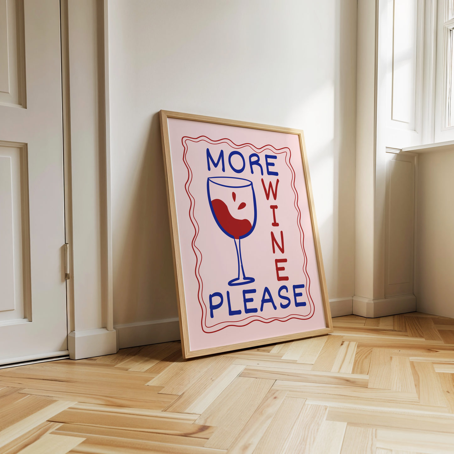 More Wine Please Poster Print