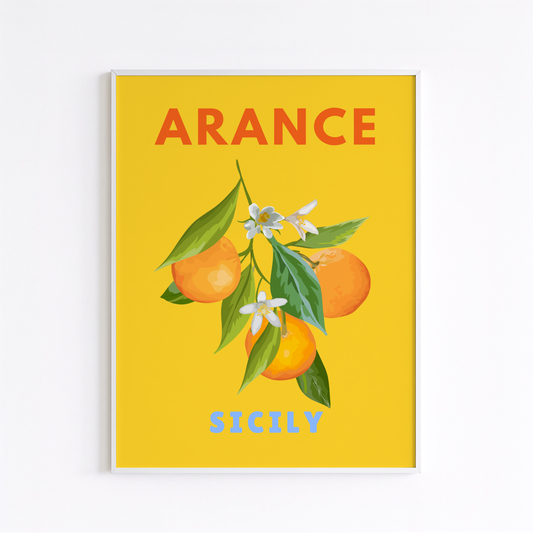 Arance Sicily Print (Yellow)