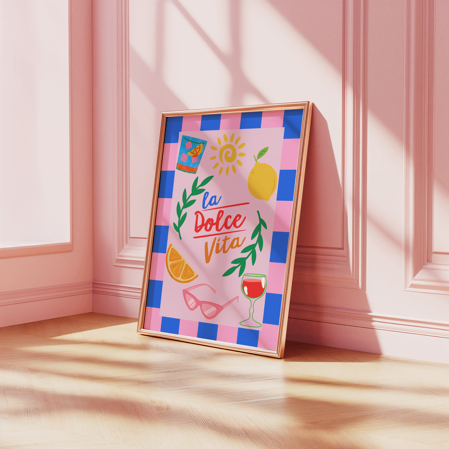 La Dolce Vita Italian Summer Print (Pink)