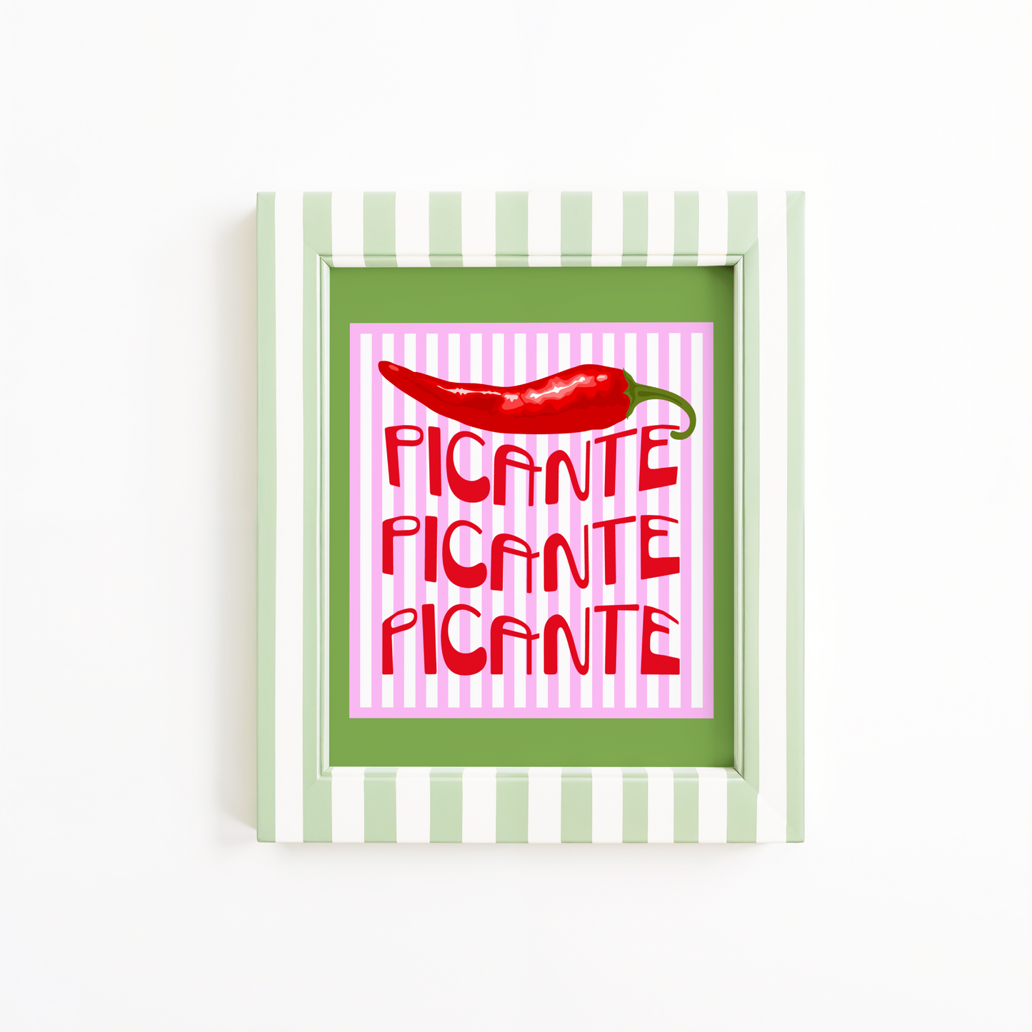 Picante Red Hot Chili Poster Print