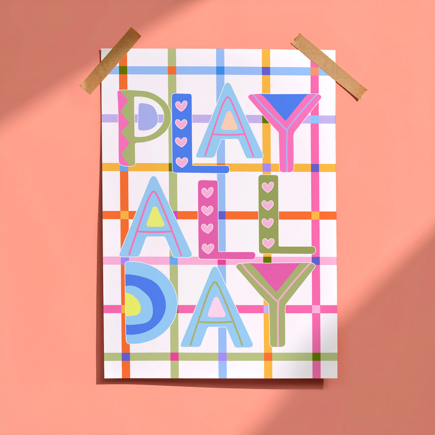 Play All Day Poster Print