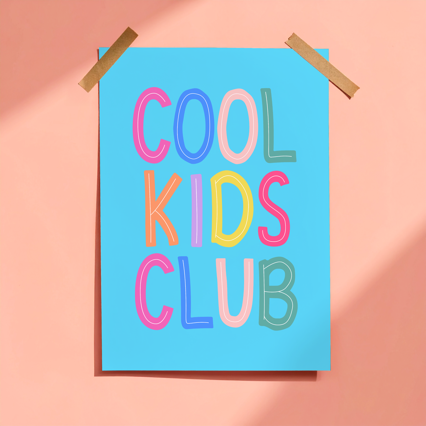 Cool Kids Club Poster Print