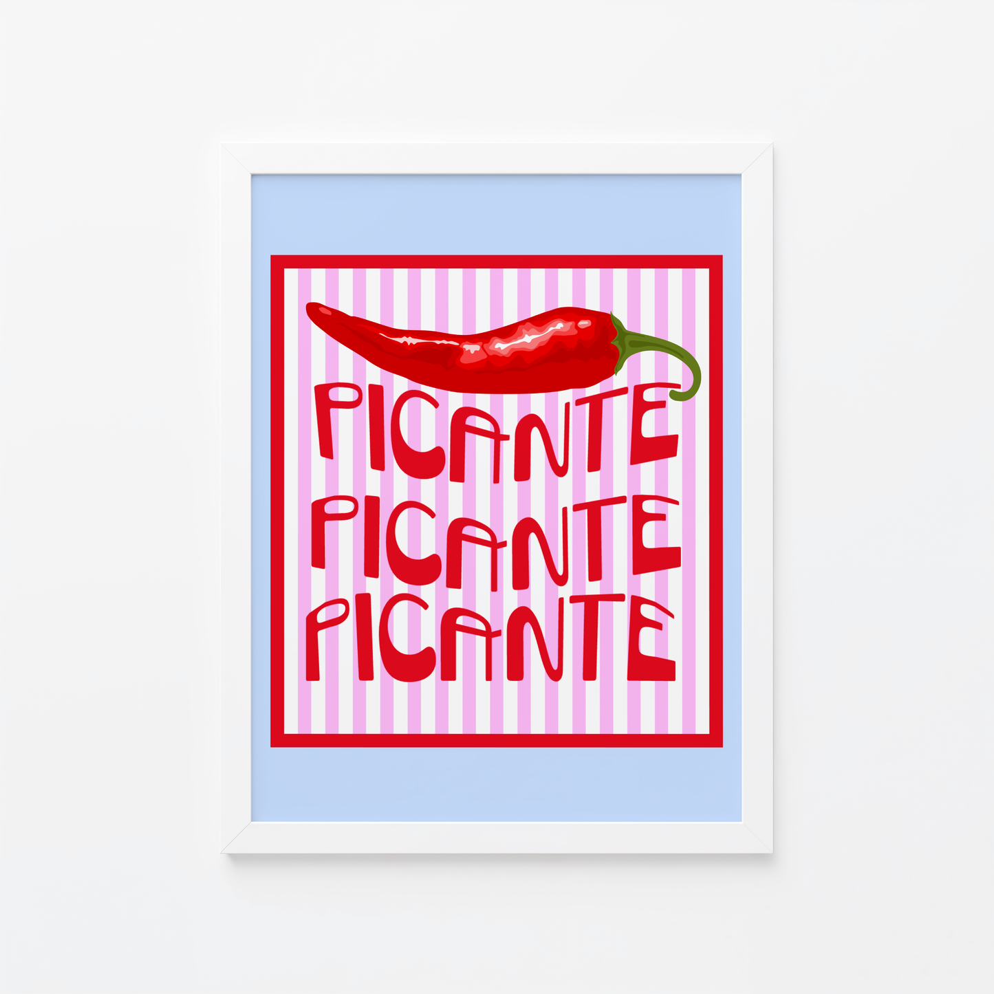 Picante Red Hot Chili Poster Print
