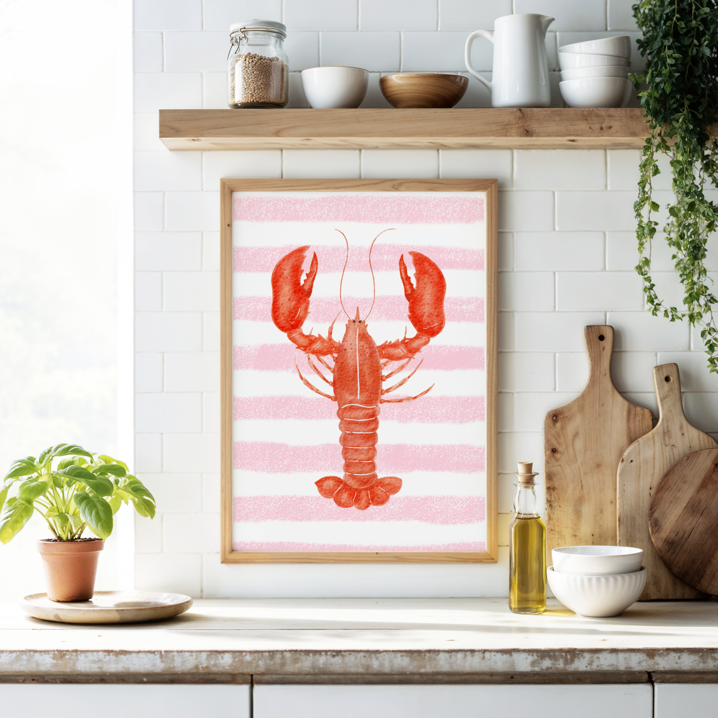 Red Lobster 'Aragosta' Print
