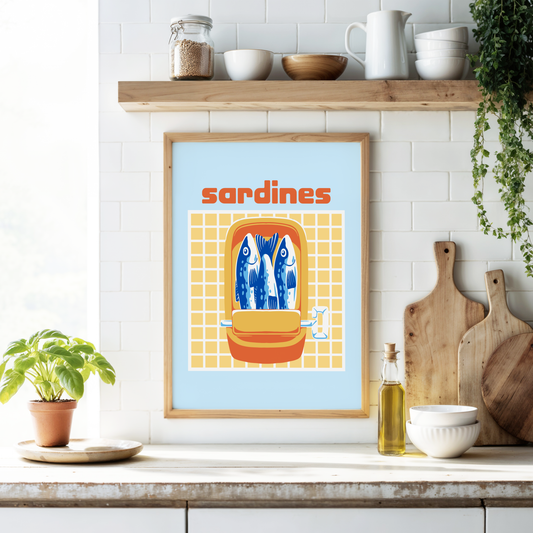 Tin of Sardines Poster Print