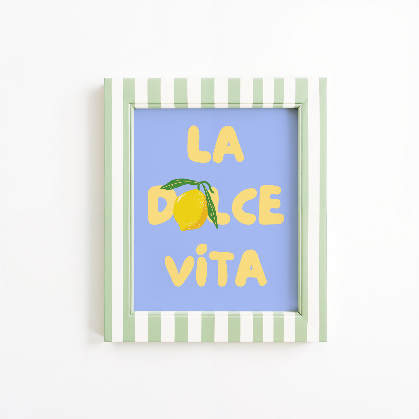 La Dolce Vita Lemon Print (Blue)