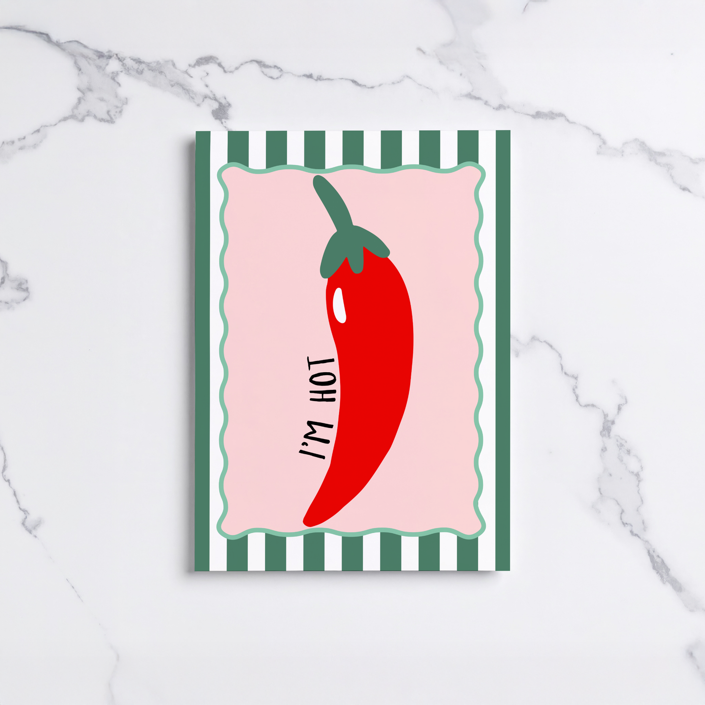 I'm Hot Red Chili Pepper Poster Print