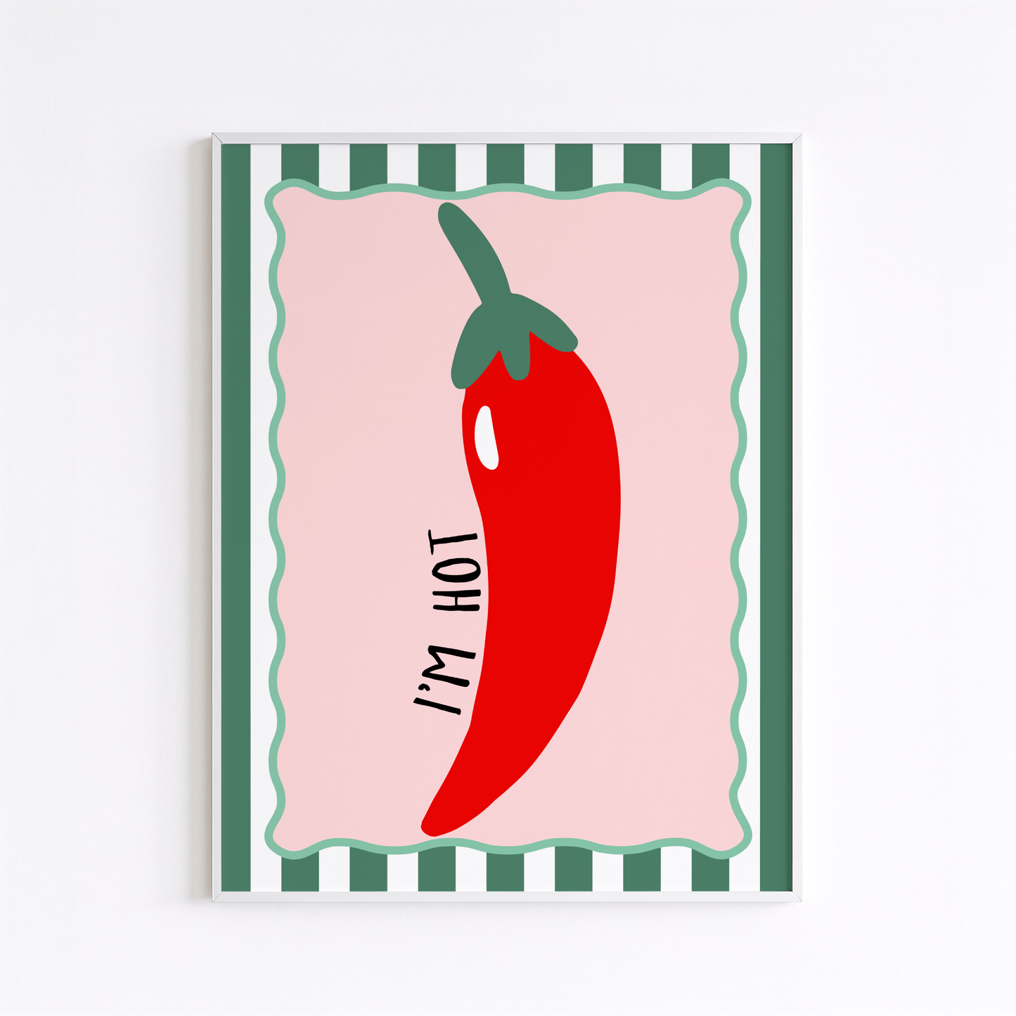 I'm Hot Red Chili Pepper Poster Print