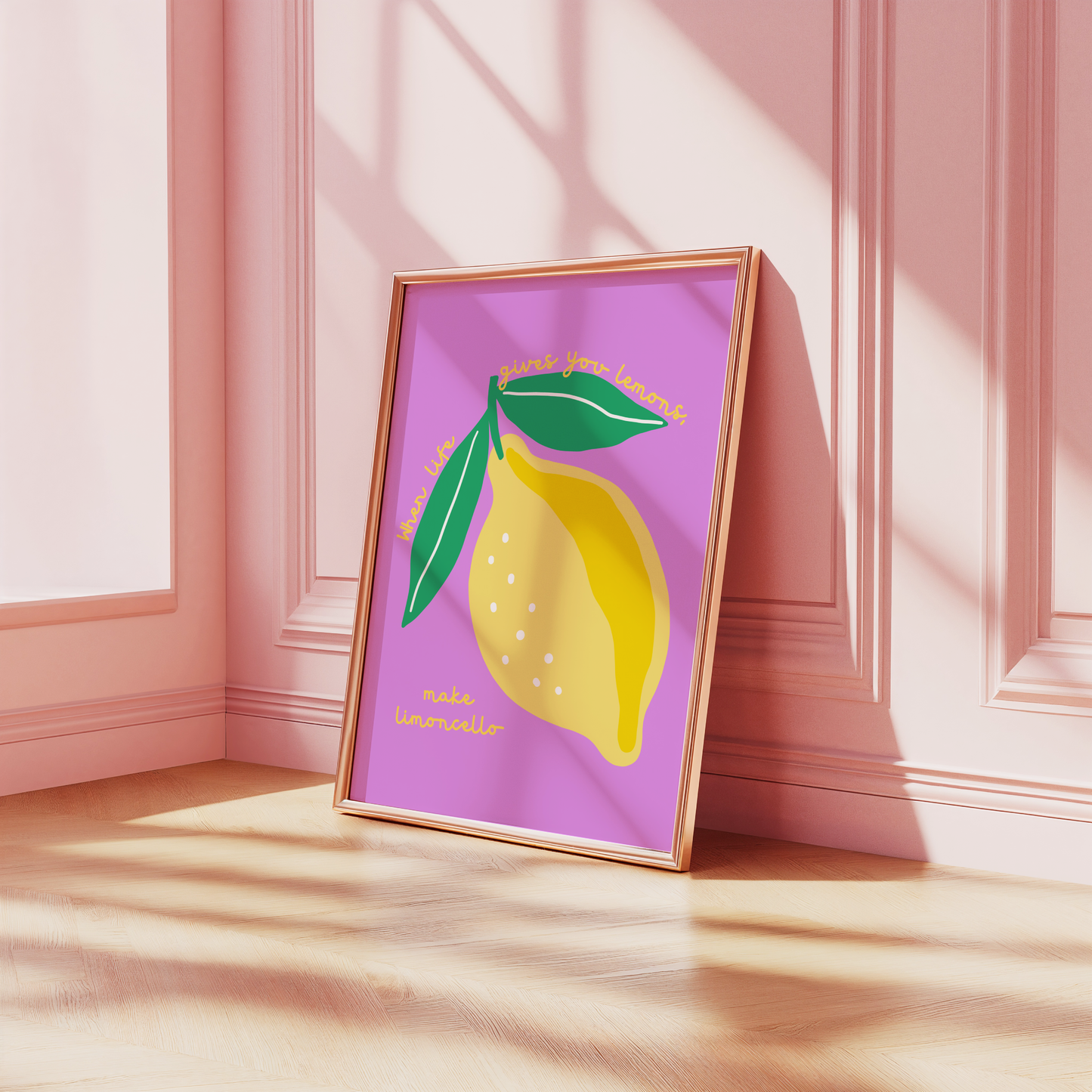 When Life Gives You Lemons, Make Limoncello Poster Print