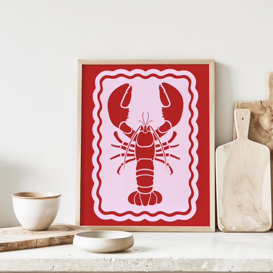 Red Lobster Poster Print