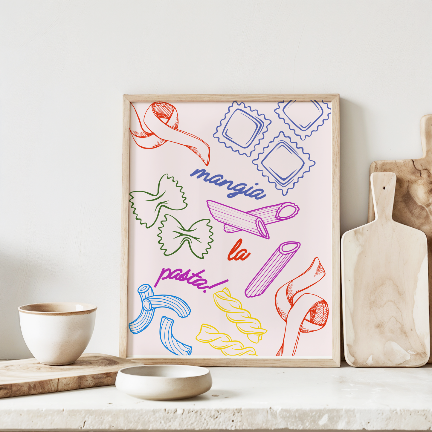 Mangia La Pasta Print