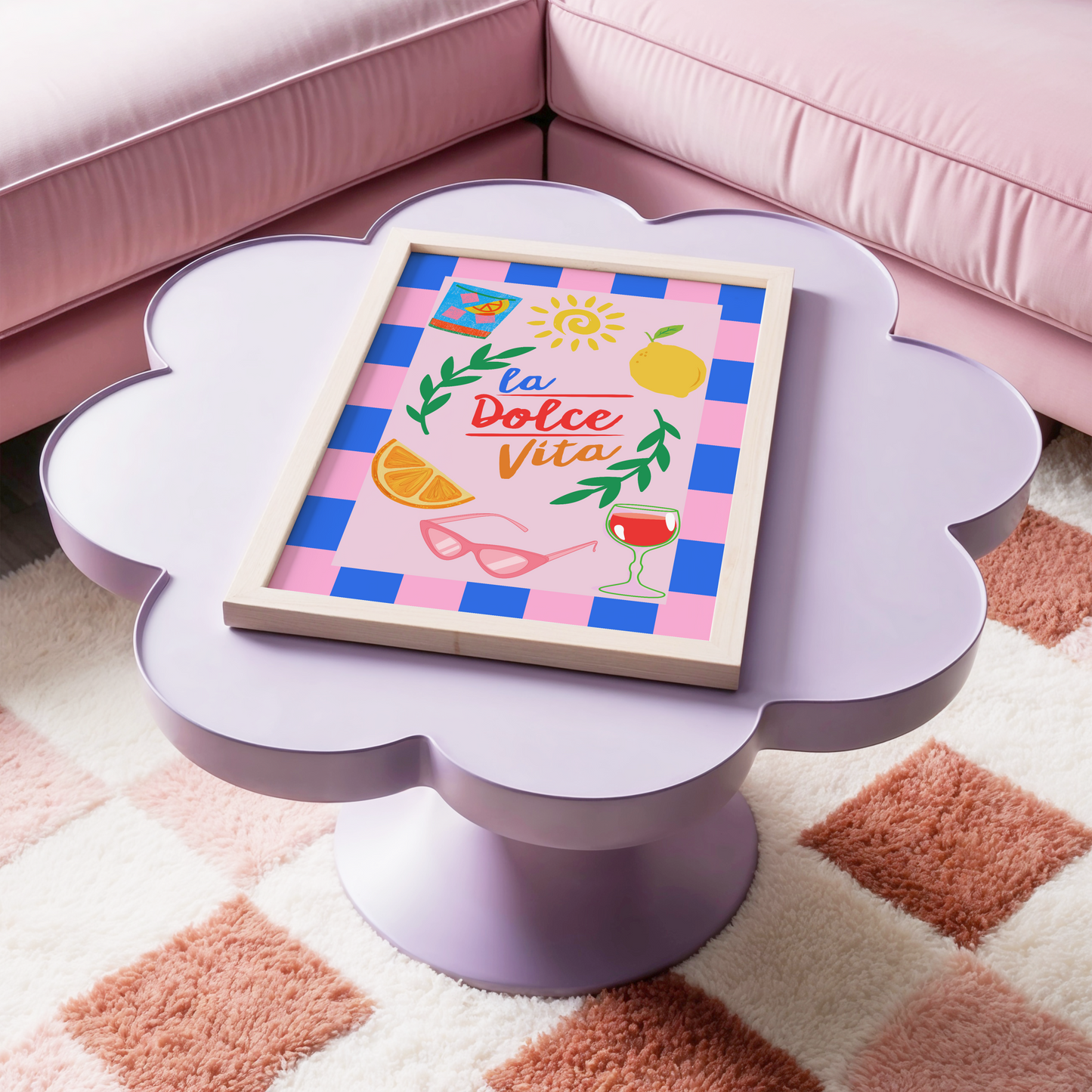 La Dolce Vita Italian Summer Print (Pink)