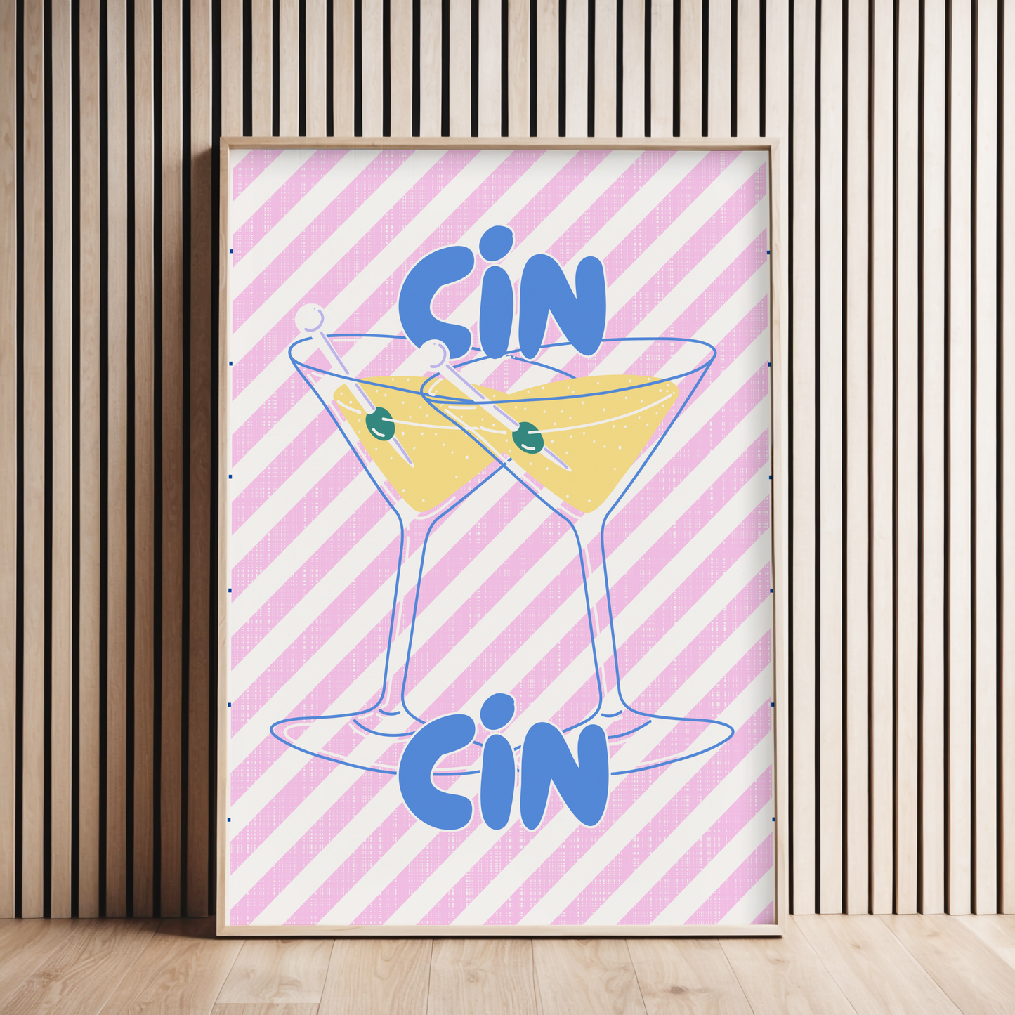 Cin Cin Martini Poster Print