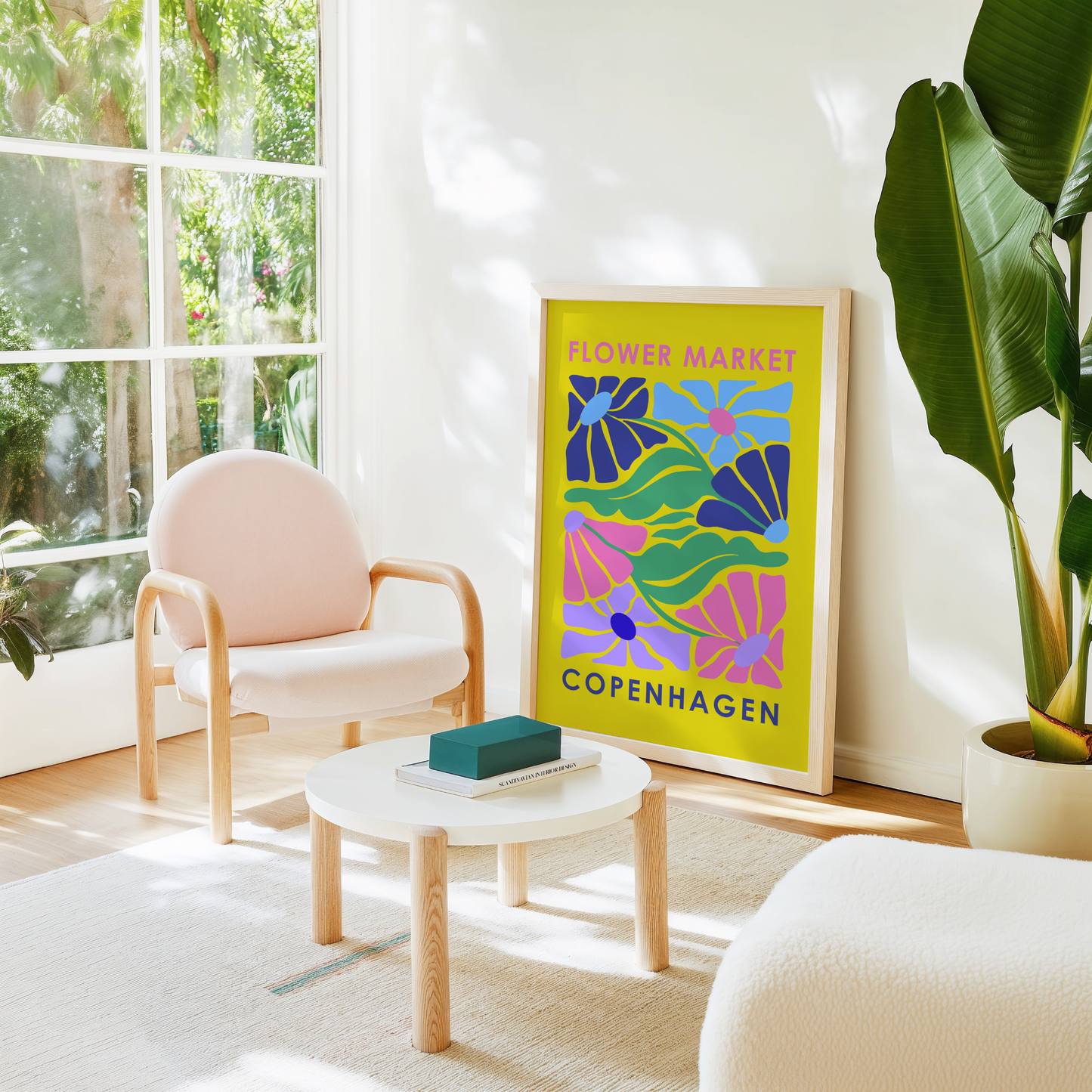 Flower Market Copenhagen Poster Print