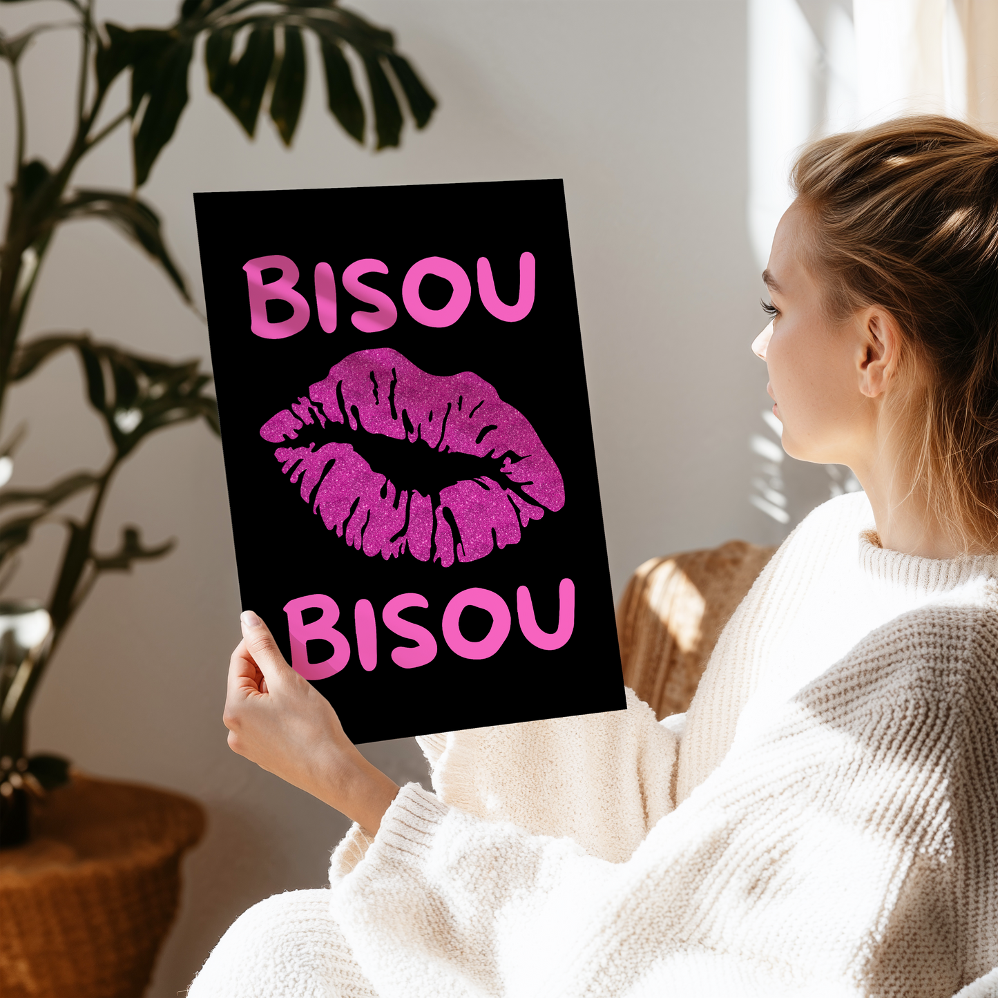 Bisou Bisou Poster Print