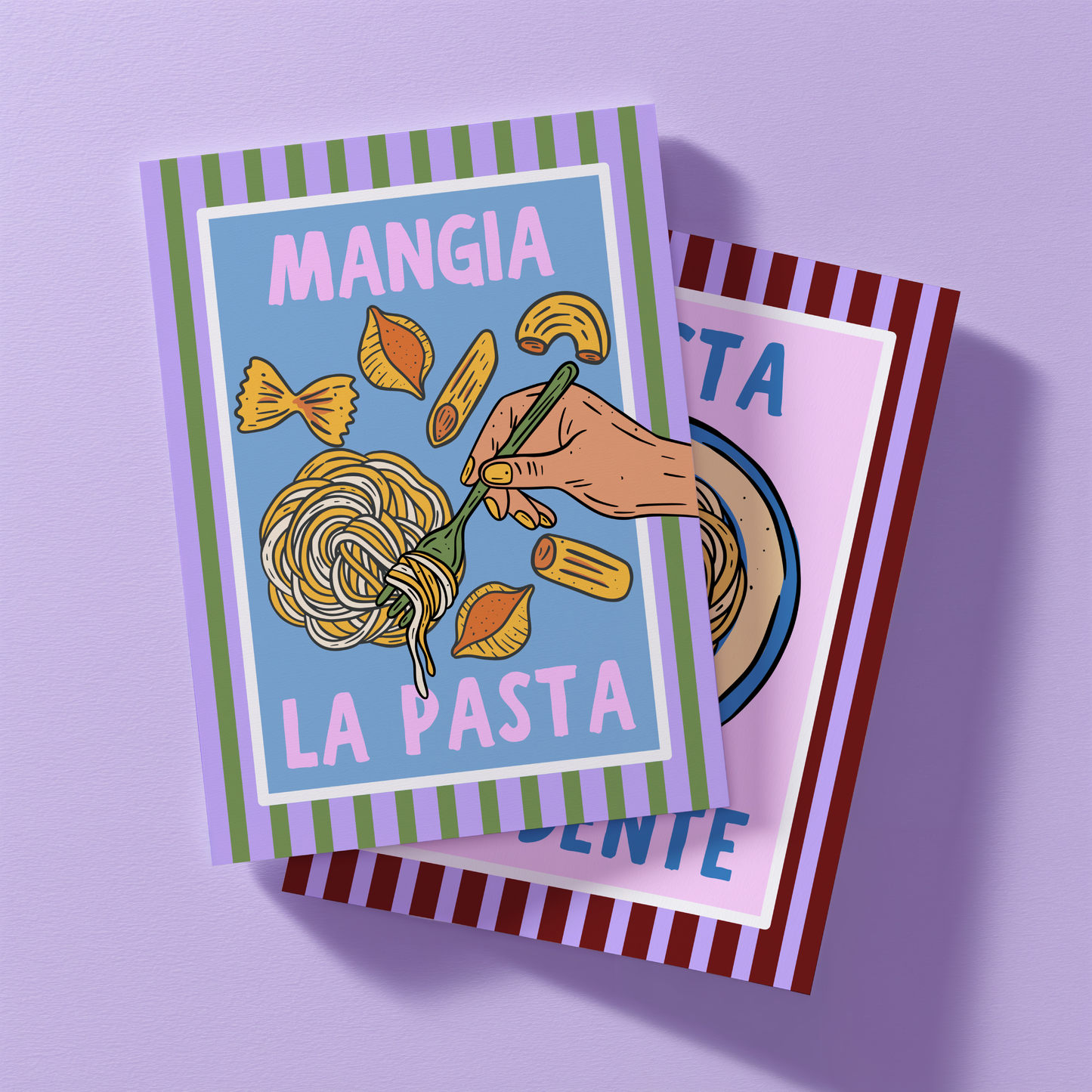 Mangia La Pasta Poster Print