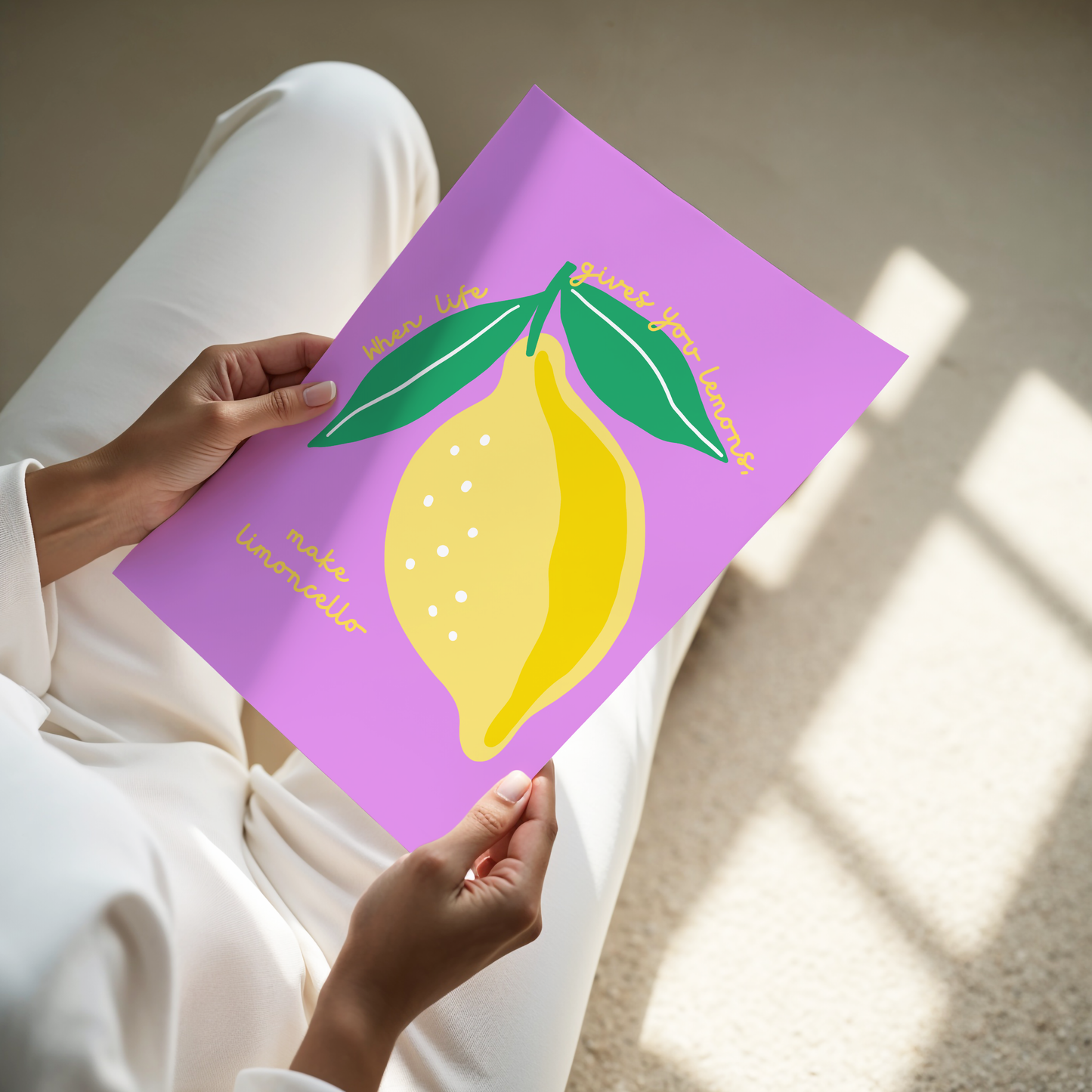 When Life Gives You Lemons, Make Limoncello Poster Print