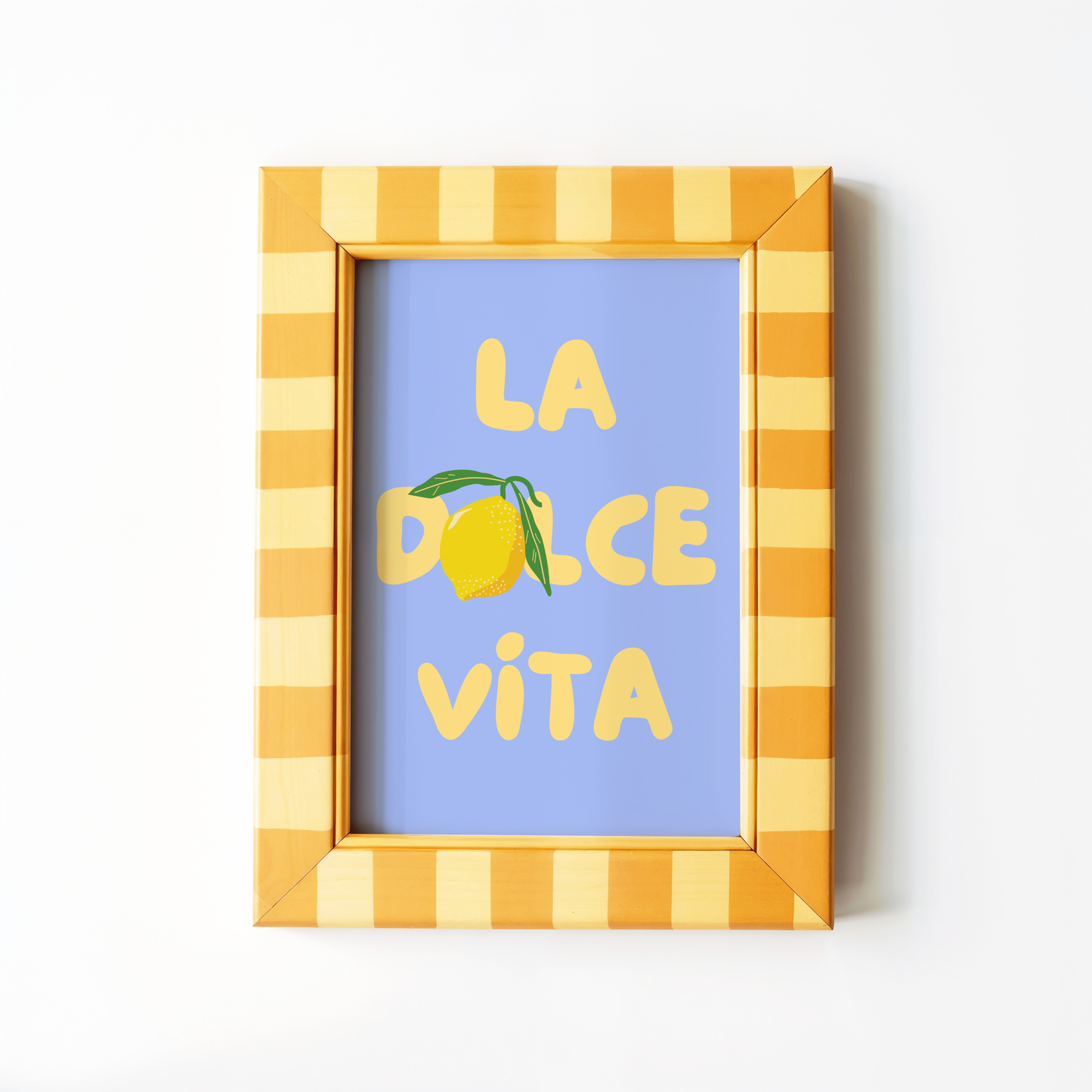 La Dolce Vita Lemon Print (Blue)