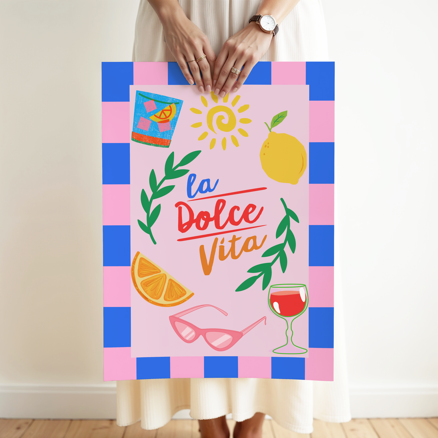 La Dolce Vita Italian Summer Print (Pink)