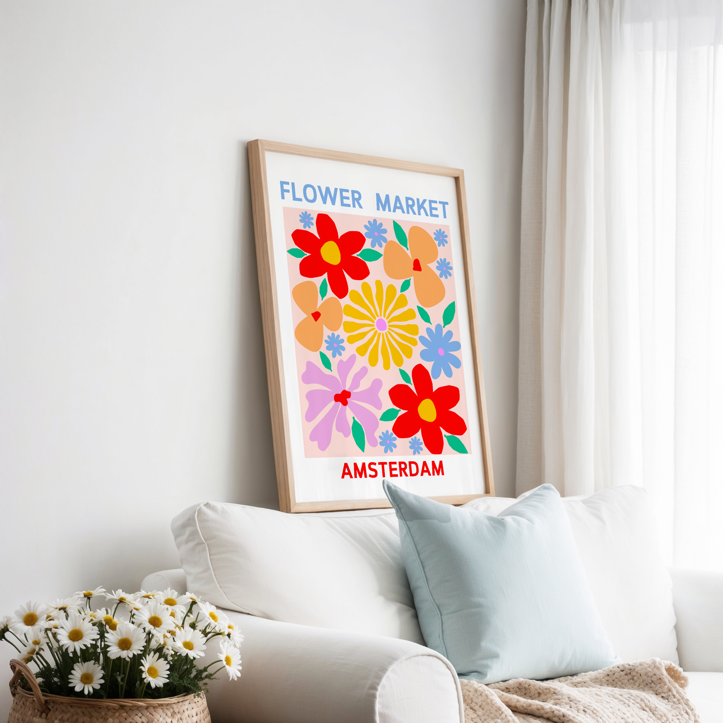 Flower Market Amsterdam Print