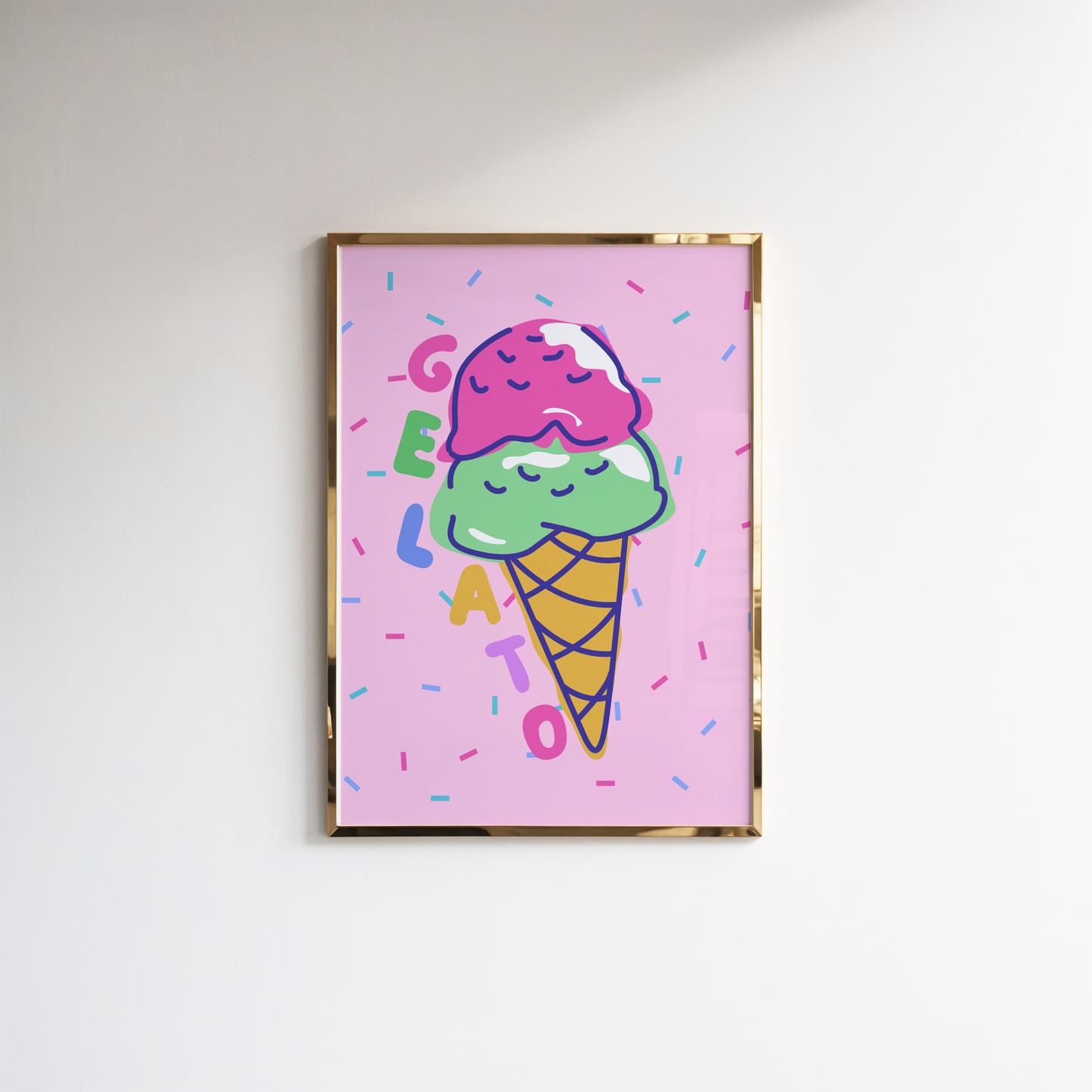 Gelato and Sprinkles Poster Print