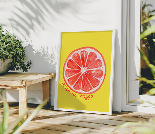 Arancia Rossa Poster Print
