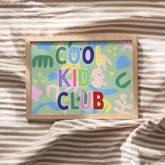 Cool Kids Club (Horizontal) Poster Print