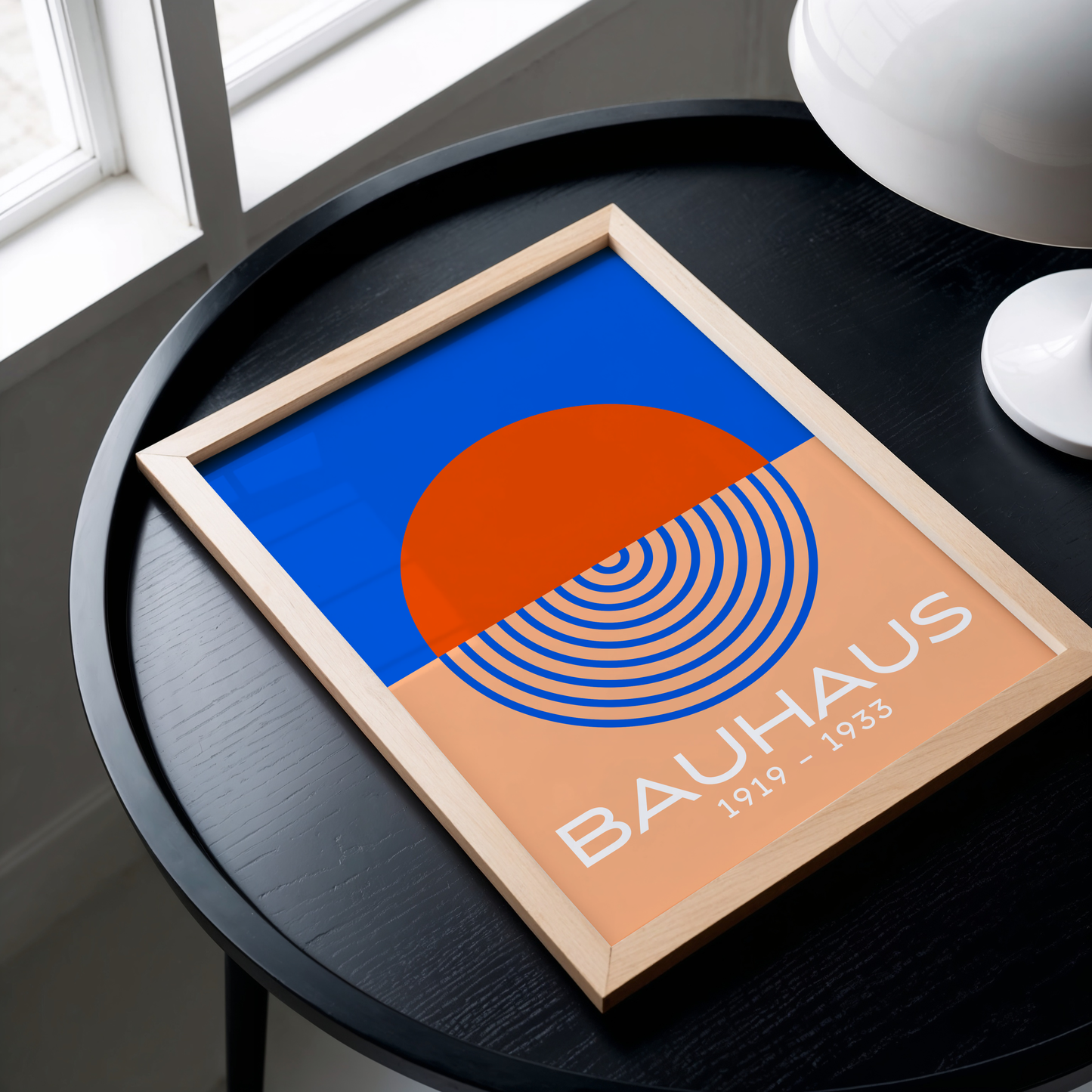 Bauhaus Exhibition Print (Orange and Blue)