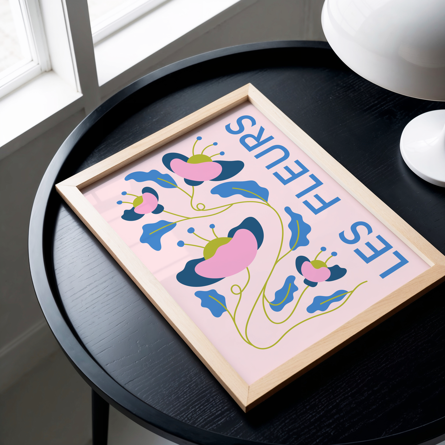 Les Fleurs Floral Poster Print