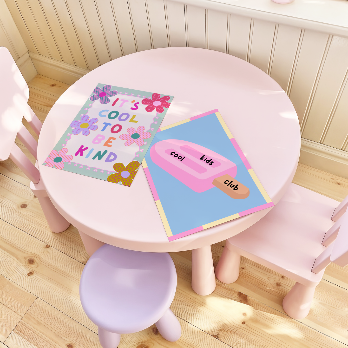 Cool Kids Club Popsicle Poster Print