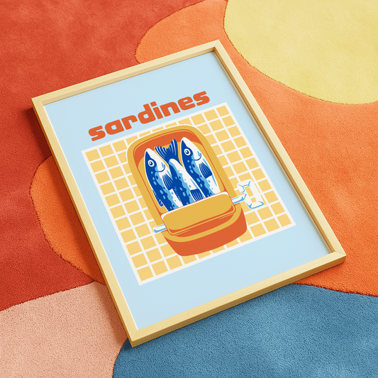 Tin of Sardines Poster Print
