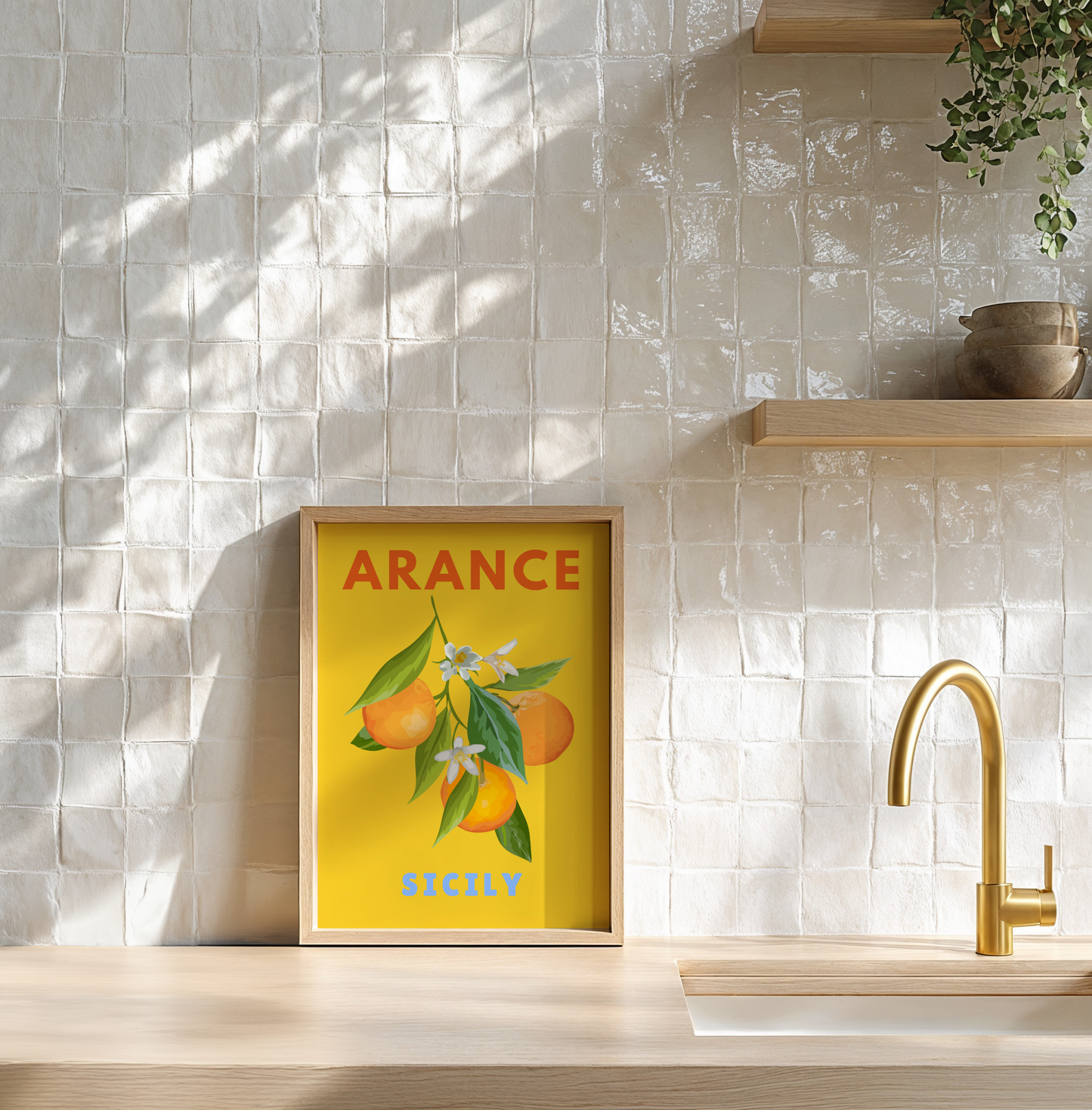 Arance Sicily Print (Yellow)