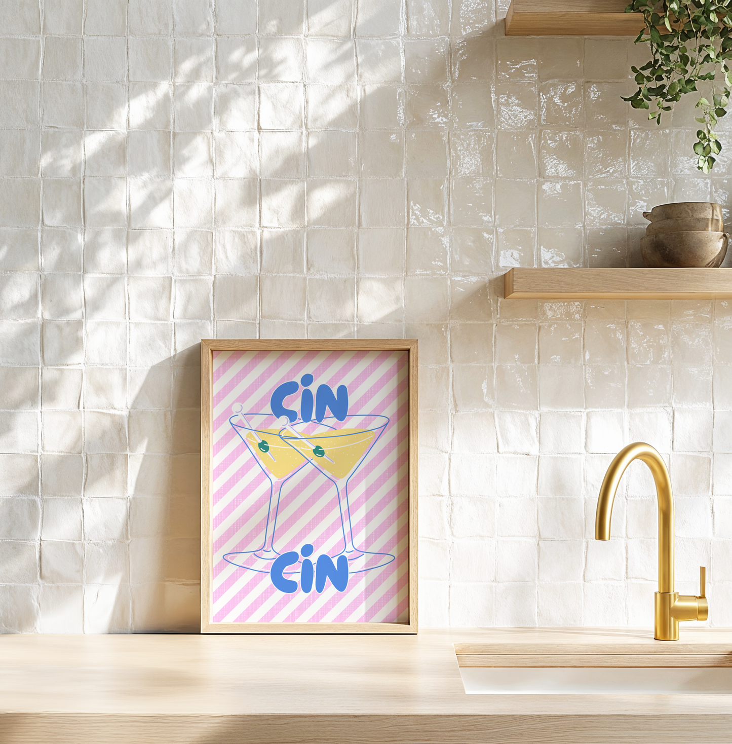 Cin Cin Martini Poster Print