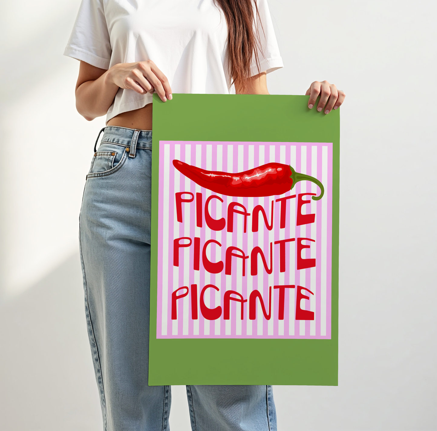 Picante Red Hot Chili Poster Print