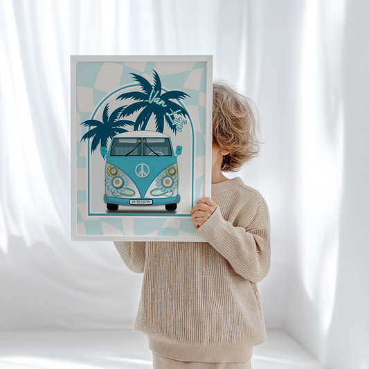 Van Life VW Kombi Print