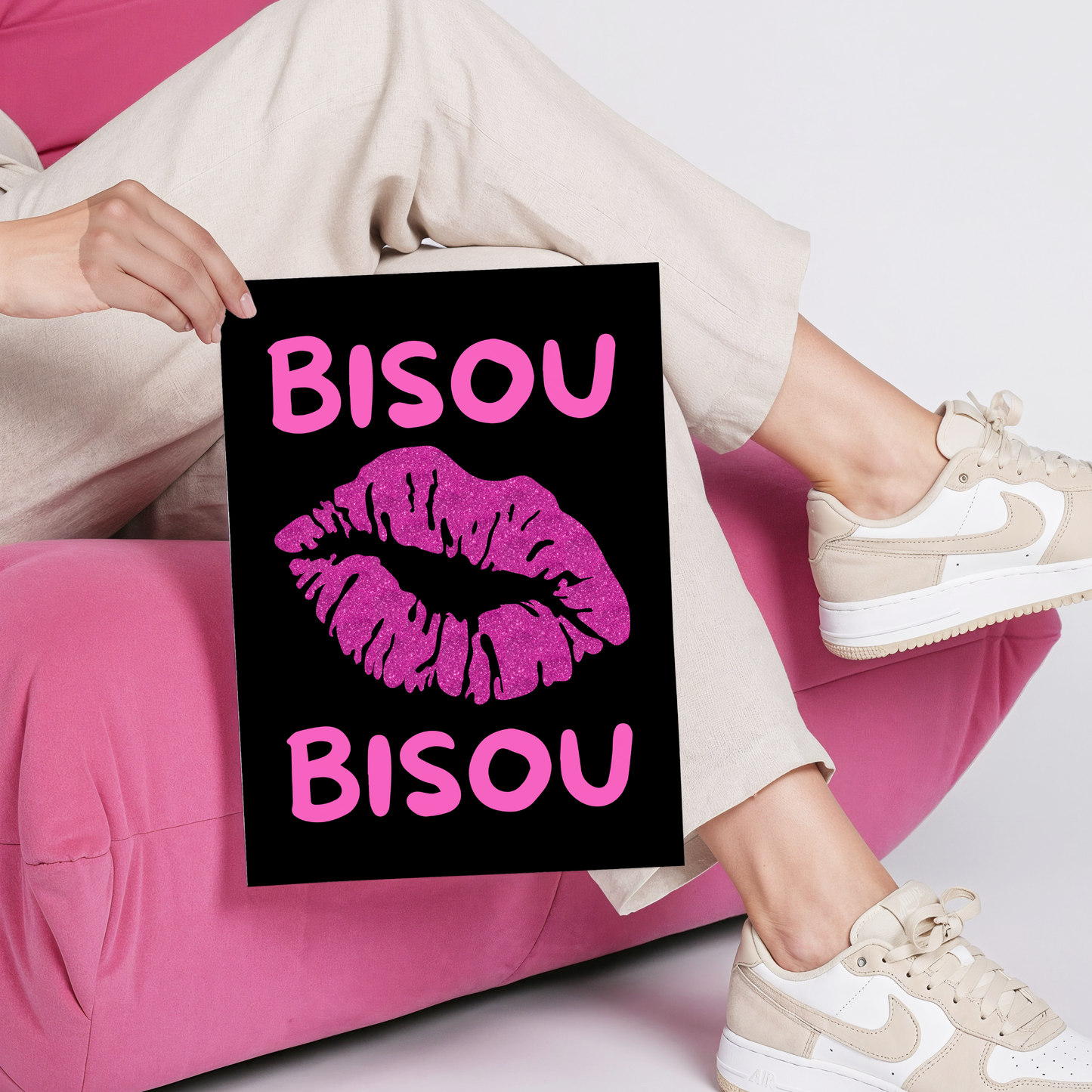 Bisou Bisou Poster Print