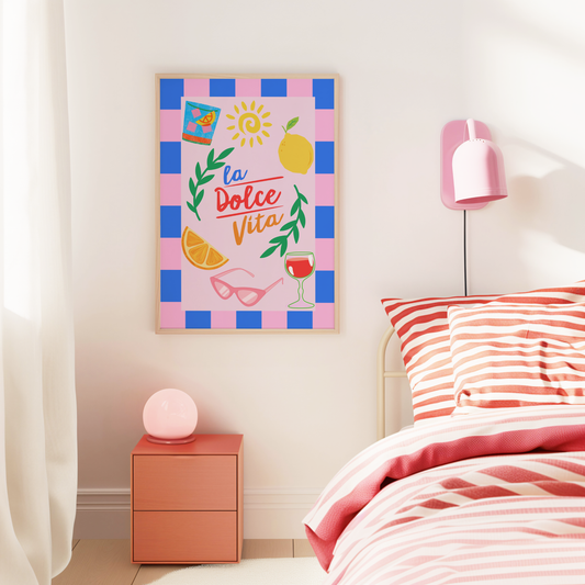 La Dolce Vita Italian Summer Print (Pink)