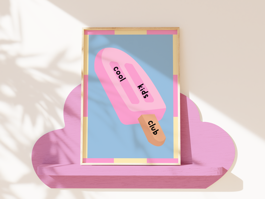 Cool Kids Club Popsicle Poster Print
