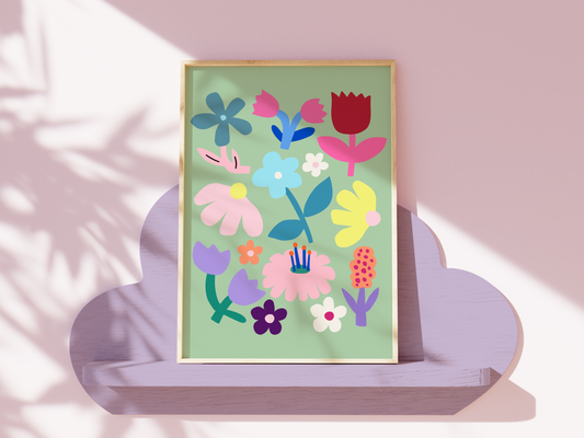 Flower Garden 2 Poster Print