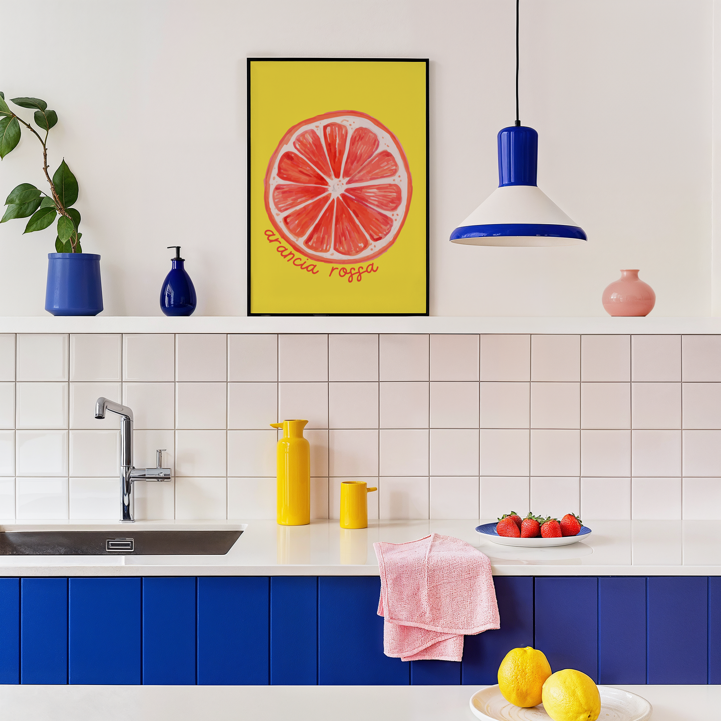 Arancia Rossa Poster Print