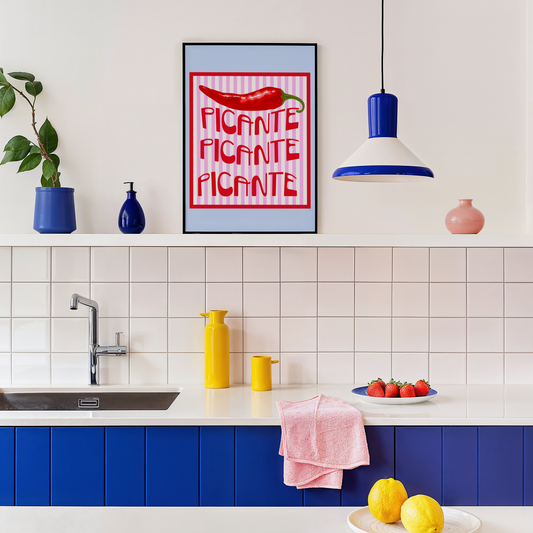 Picante Red Hot Chili Poster Print