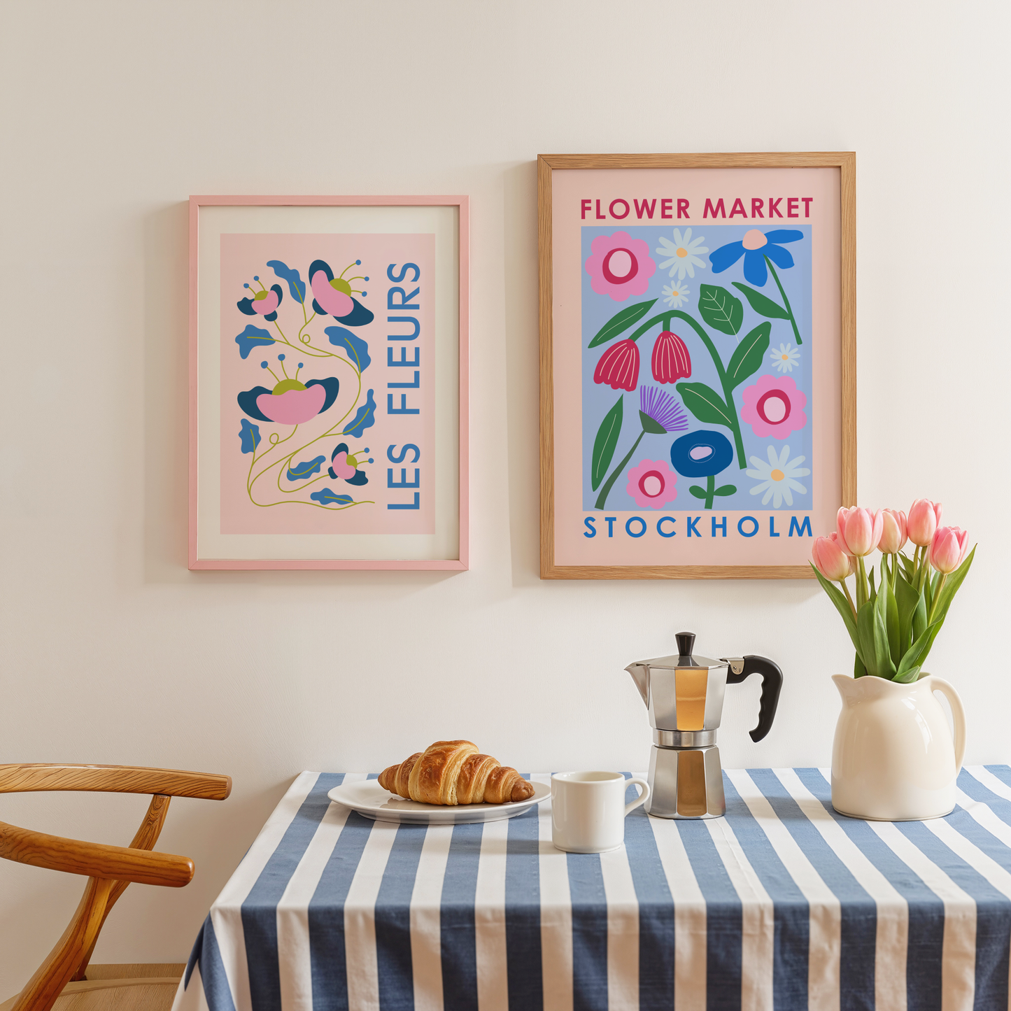 Flower Market Stockholm Poster Print