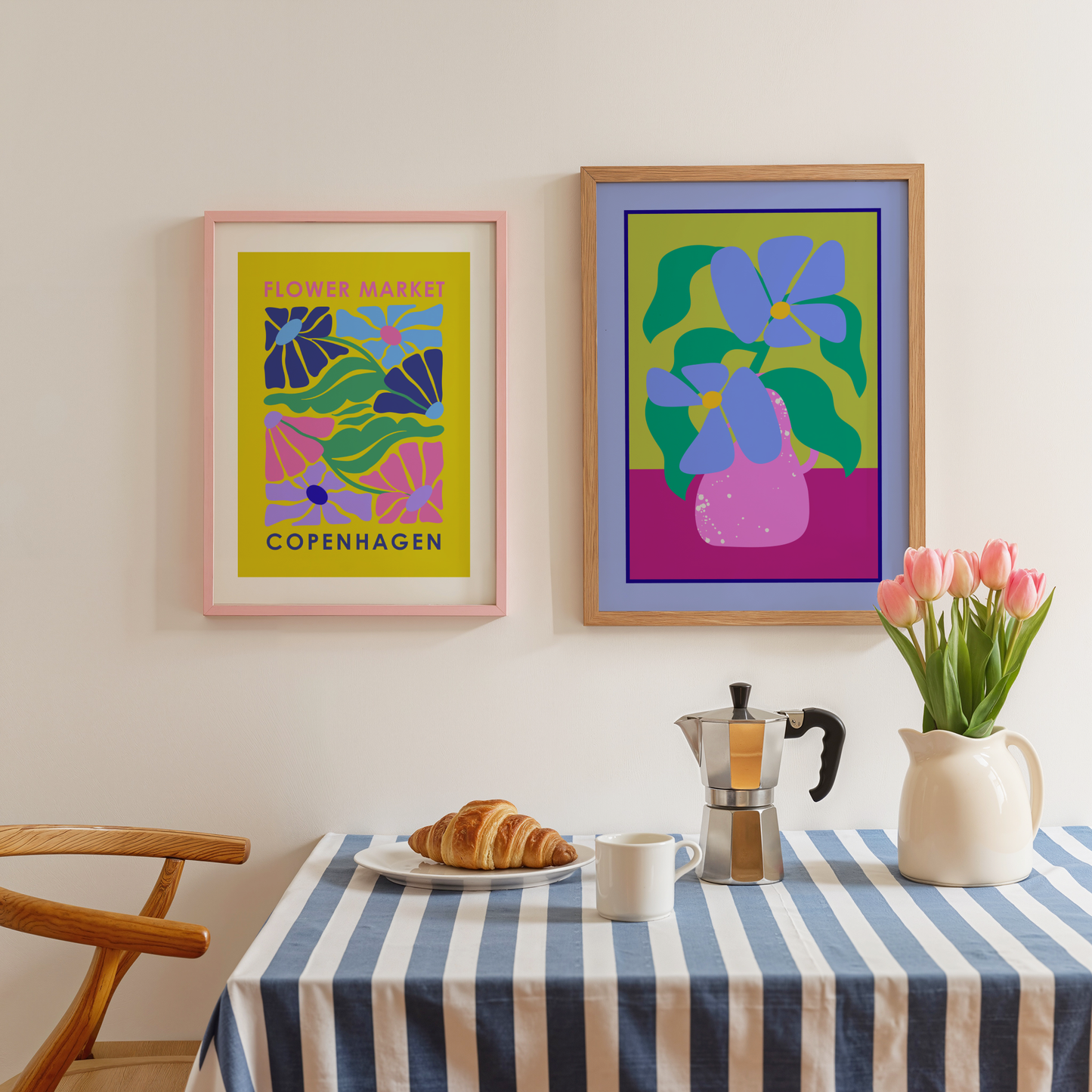 Flower Market Copenhagen Poster Print