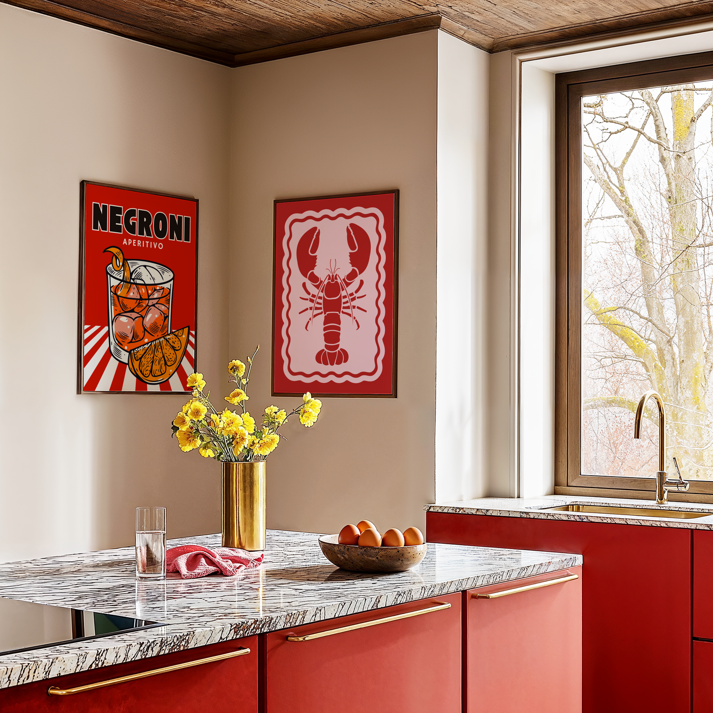 Red Lobster Poster Print