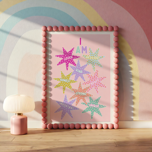 'I am' Affirmations Poster Print