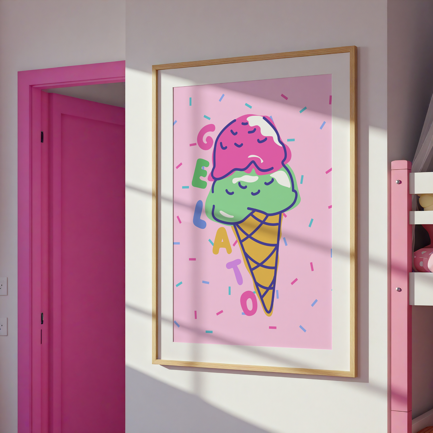 Gelato and Sprinkles Poster Print