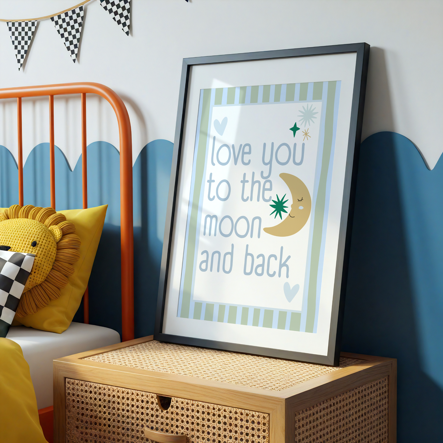 Love You To The Moon and Back Poster Print